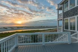 Sunset over the marsh from a St. Simons Island porch